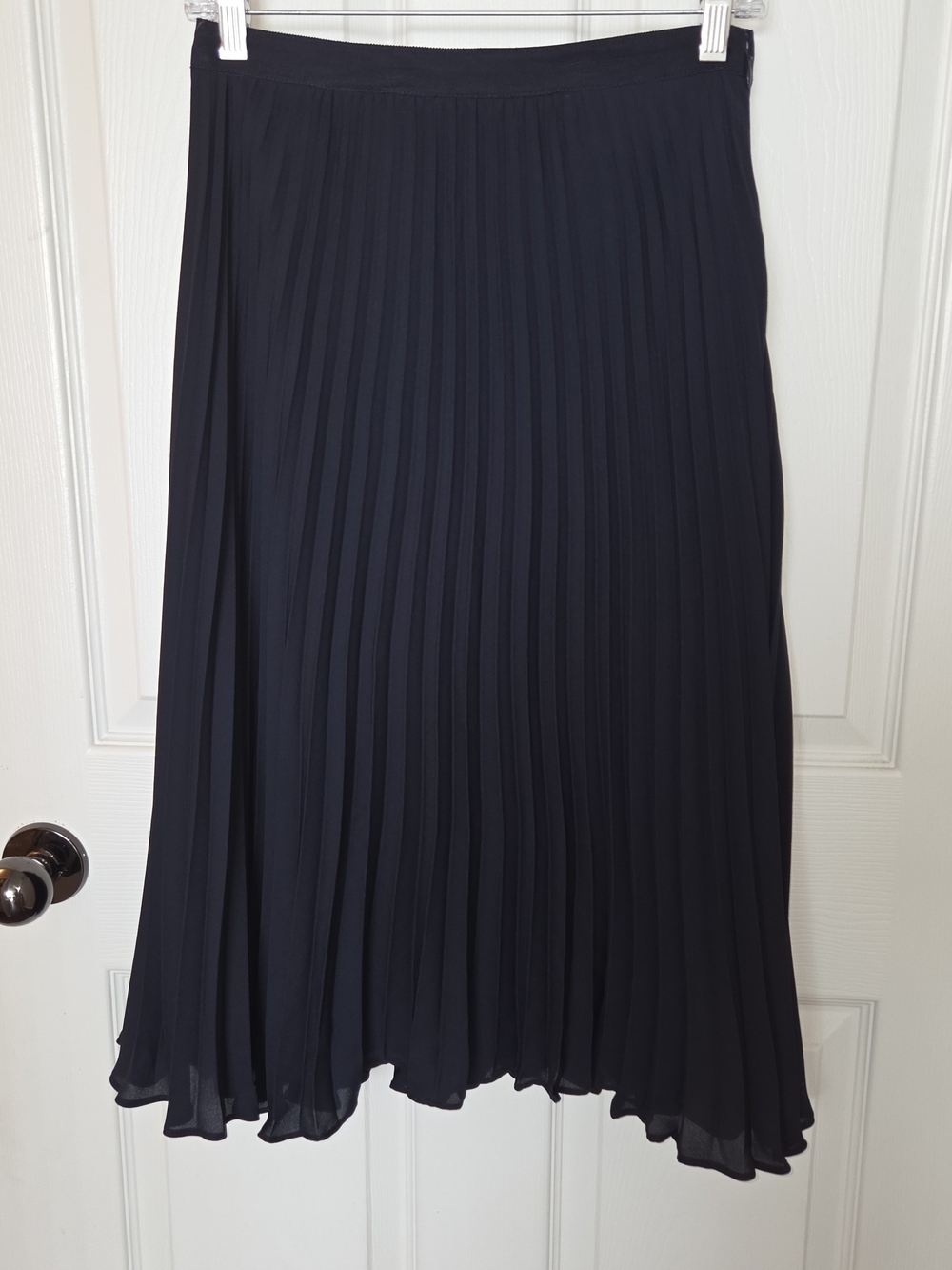 BAnana Republuc Navy Pleated Midi Skirt, 2P